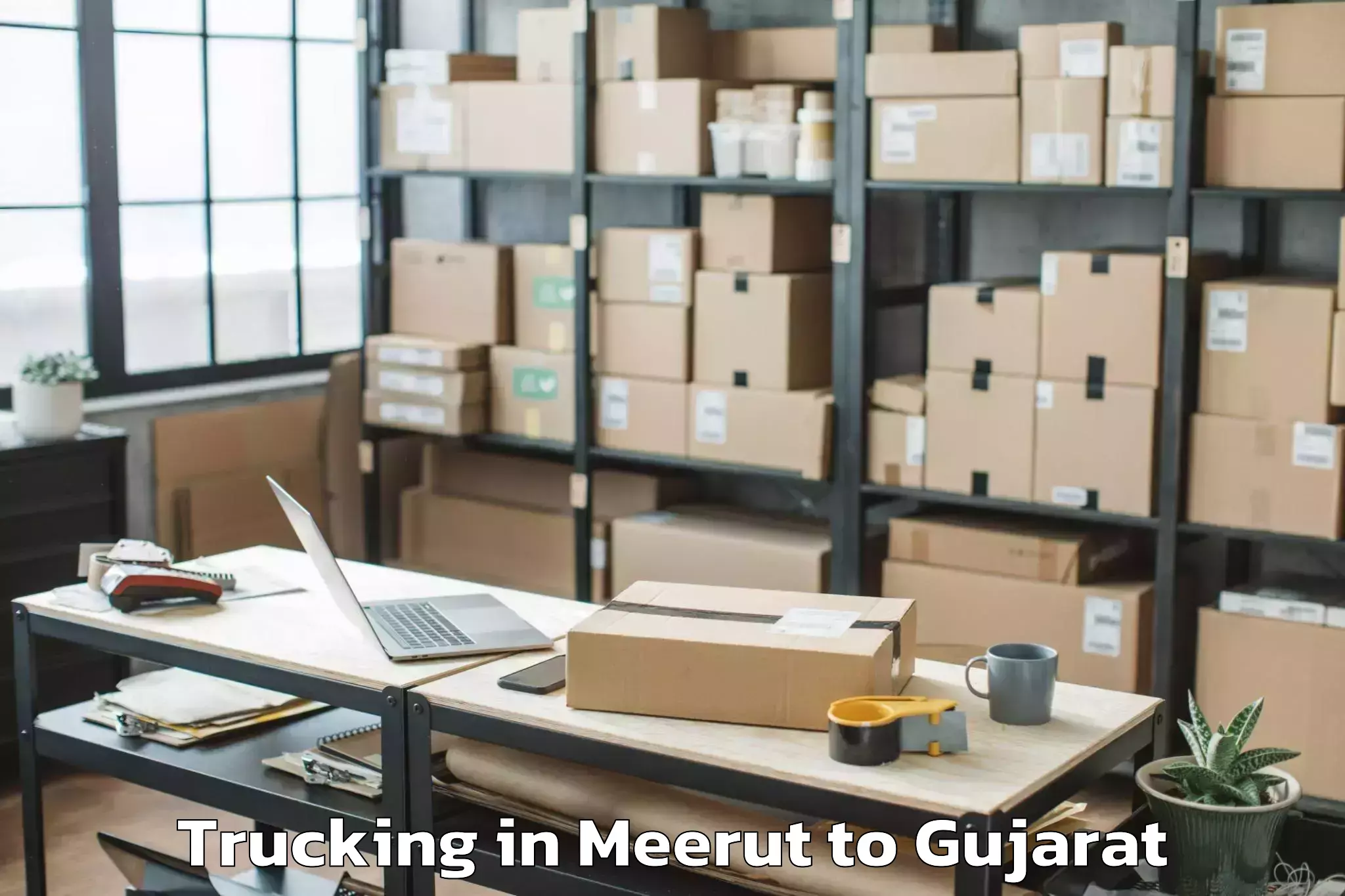 Hassle-Free Meerut to Umbergaon Trucking